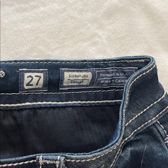 Miss Me Dark Blue Embellished Women's Jeans - Picture 8 of 10